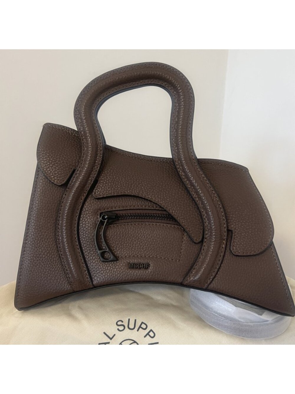 NWT Mschf GSCT Handbag Bear Brown Limited Edition Global Supply Chain Telephone